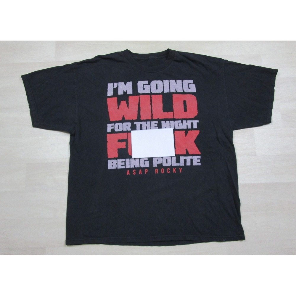 ASAP Rocky T-Shirt Men's (XL) Wild For The Night Rap Tee Long Live A$AP Hip Hop
